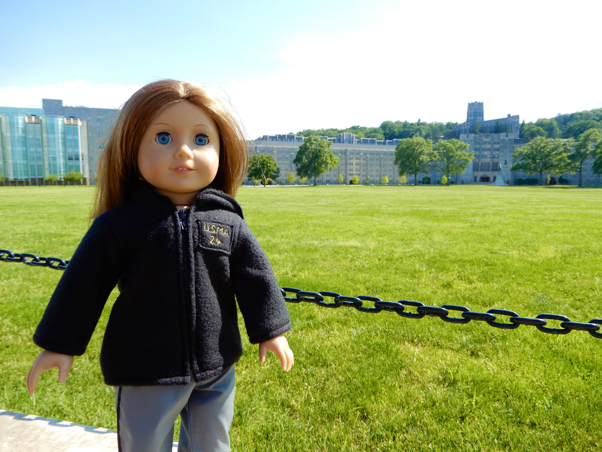 Doll Coat: Cadet Uniform Black Parka (Custom Year Group Available