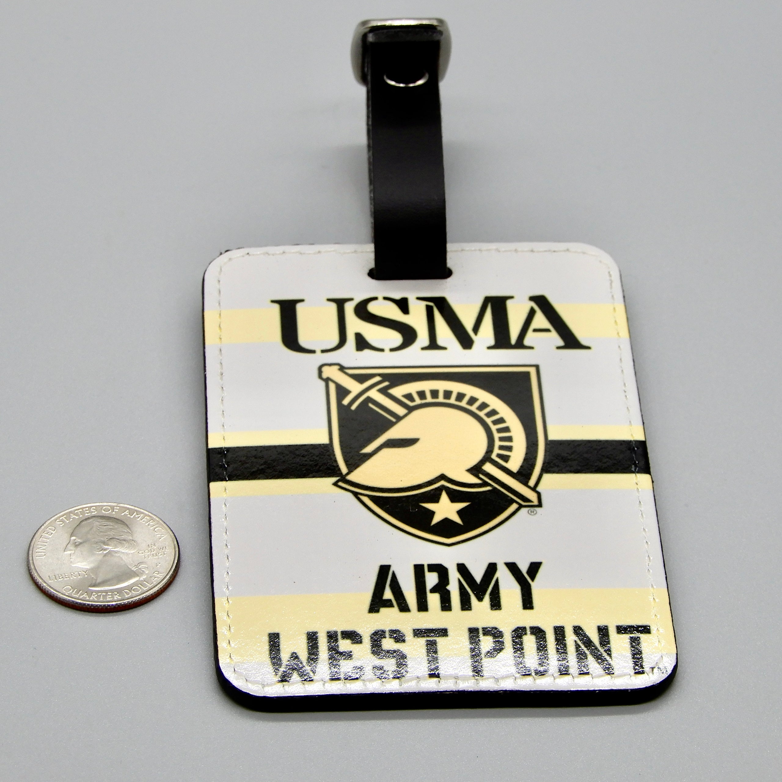 Luggage Tag: USMA Athena Shield Army West Point (Double Sided)