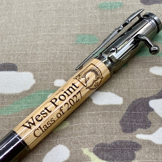 Handmade Walnut wood bullet bolt action ink pen made in West