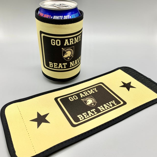 Go Army Beat Navy Beer Bottle Cozy Bottle Cooler